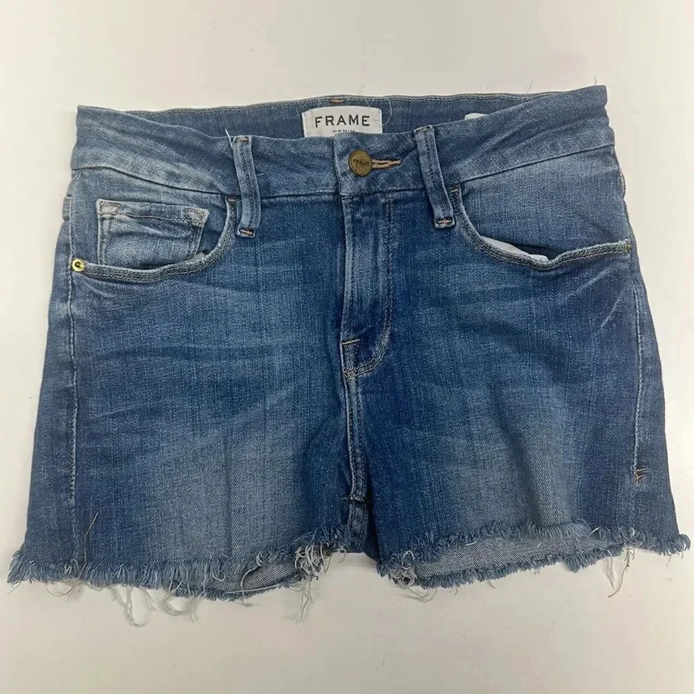 Frame Denim Blue Jean Shorts